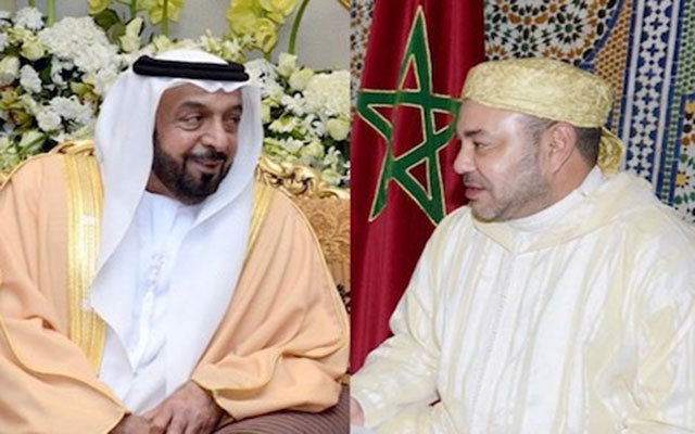 الملك يعزي بوفاة رئيس الإمارات ويثني على جهوده في توطيد جسور التضامن العربي والإسلامي